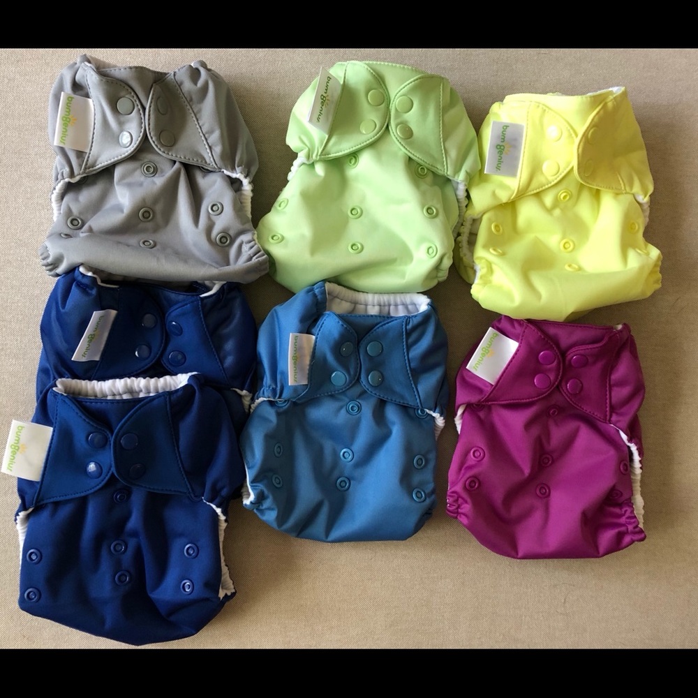 (7) Bumgenius Pocket Diapers NWOT 👶🏼